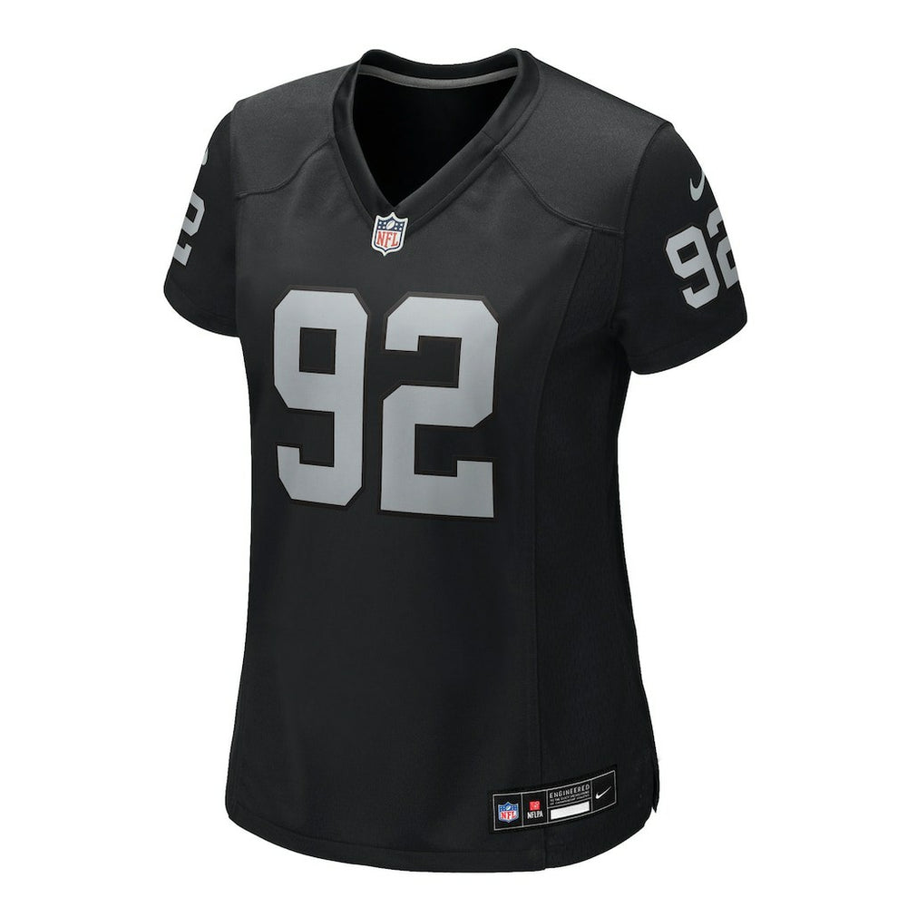 JJ Pegues Las Vegas Raiders Women's Team Game Jersey Black | Nike for Sale