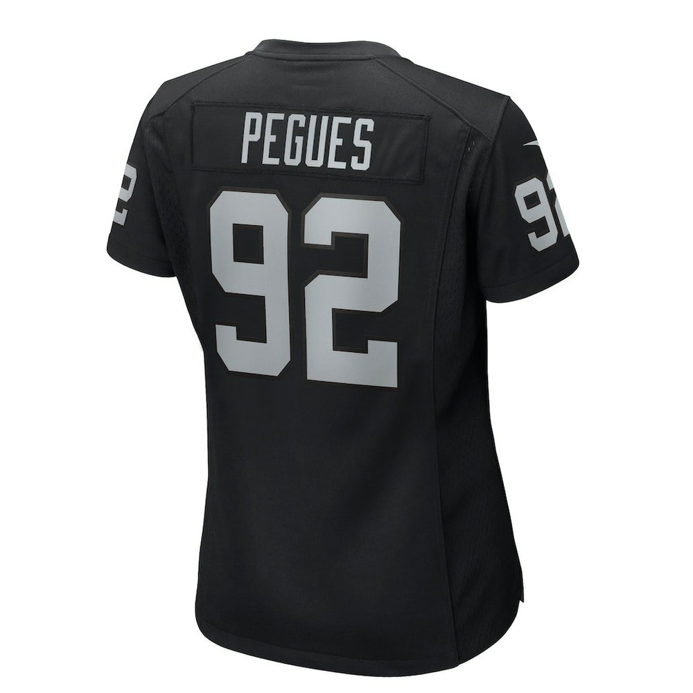 JJ Pegues Las Vegas Raiders Women's Team Game Jersey Black | Nike for Sale