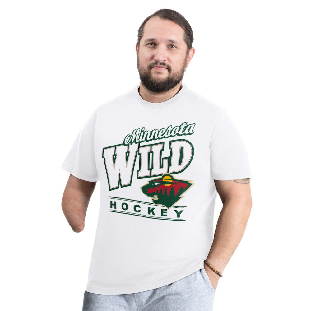 Minnesota Wild G-III Sports by Carl Banks Adaptive Headliner T-Shirt - White - NHL