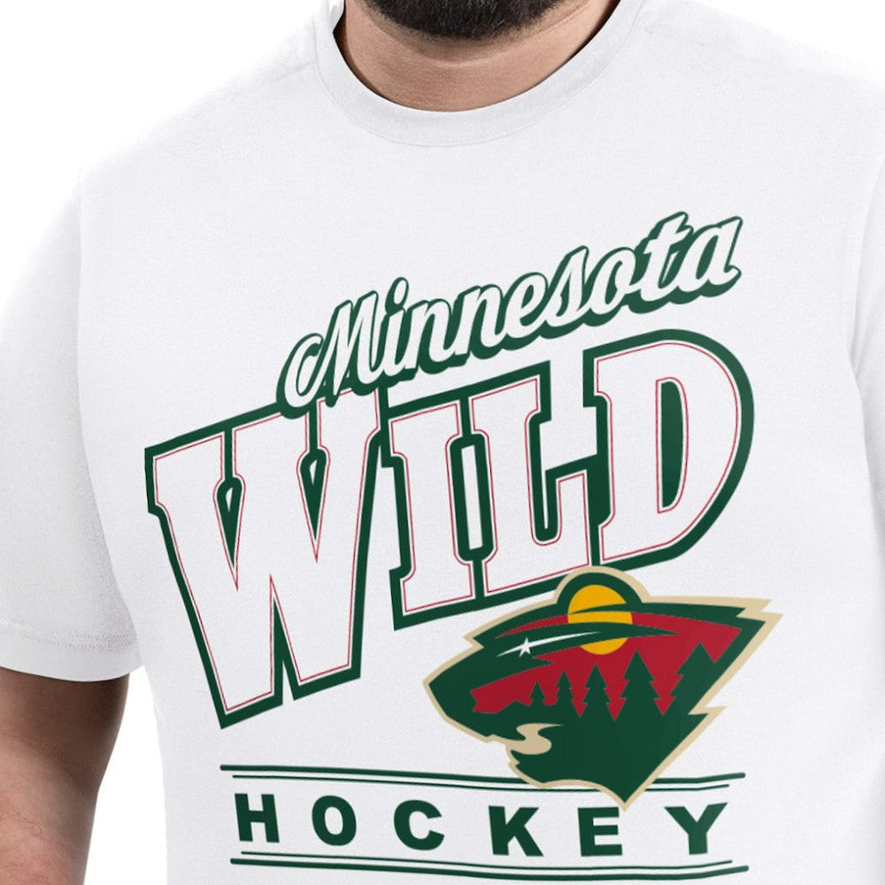 Minnesota Wild G-III Sports by Carl Banks Adaptive Headliner T-Shirt - White - NHL