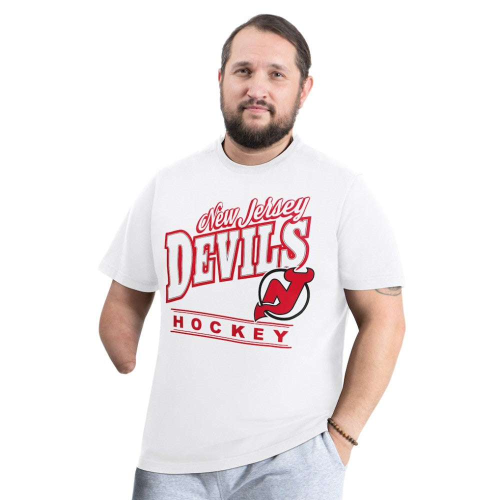 New Jersey Devils G-III Sports by Carl Banks Adaptive Headliner T-Shirt - White - NHL