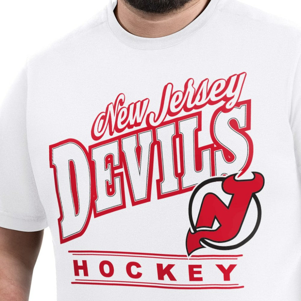 New Jersey Devils G-III Sports by Carl Banks Adaptive Headliner T-Shirt - White - NHL