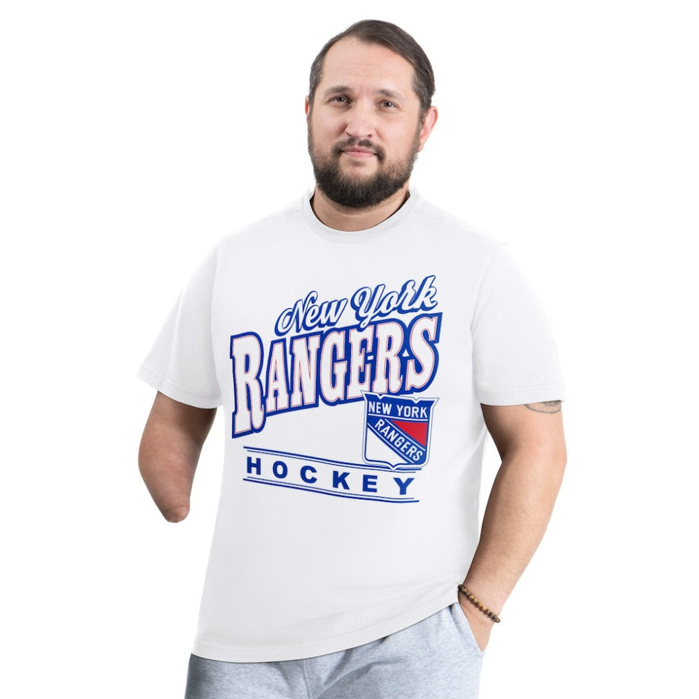 New York Rangers G-III Sports by Carl Banks Adaptive Headliner T-Shirt - White - NHL