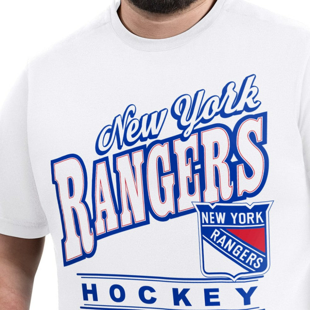New York Rangers G-III Sports by Carl Banks Adaptive Headliner T-Shirt - White - NHL