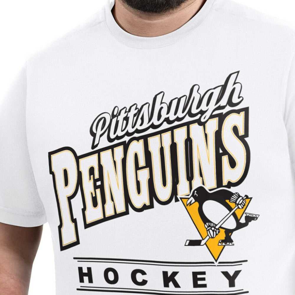 Pittsburgh Penguins G-III Sports by Carl Banks Adaptive Headliner T-Shirt - White - NHL