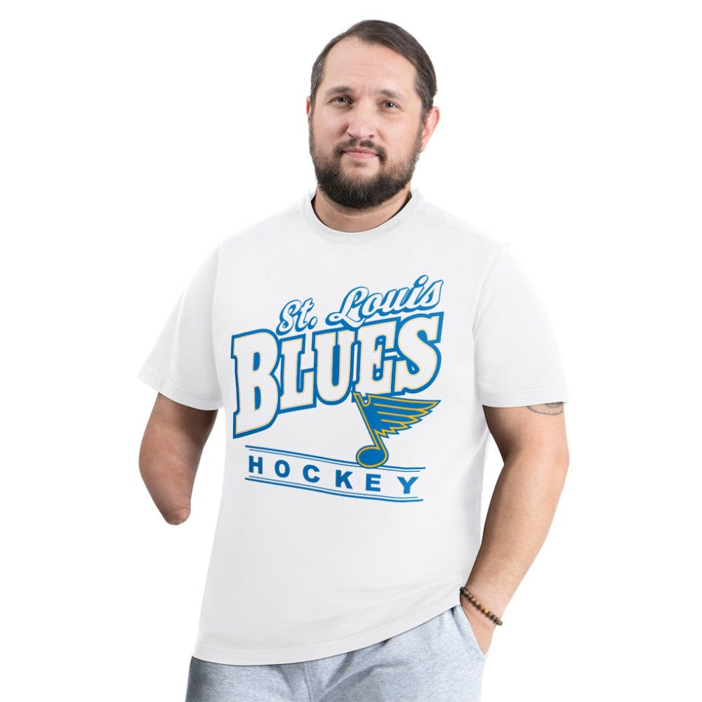 St. Louis Blues G-III Sports by Carl Banks Adaptive Headliner T-Shirt - White - NHL