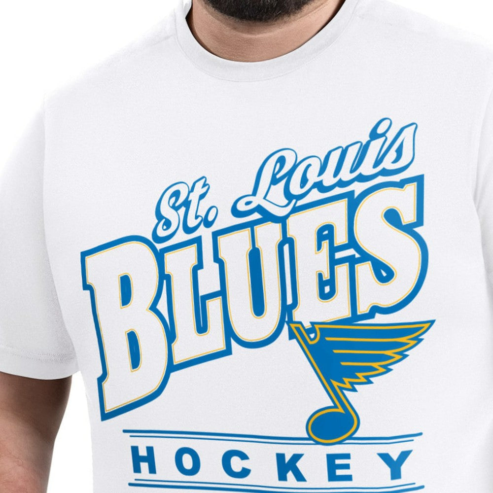 St. Louis Blues G-III Sports by Carl Banks Adaptive Headliner T-Shirt - White - NHL