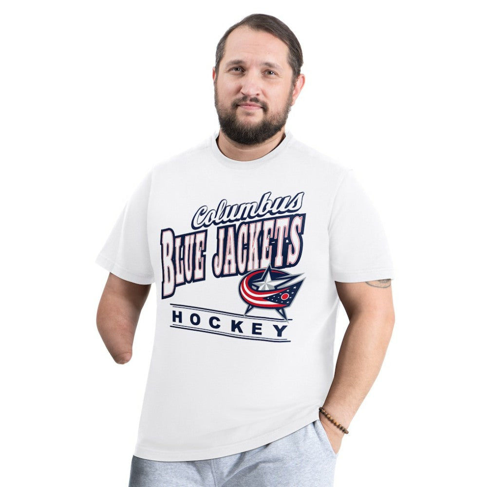 Columbus Blue Jackets G-III Sports by Carl Banks Adaptive Headliner T-Shirt - White - NHL