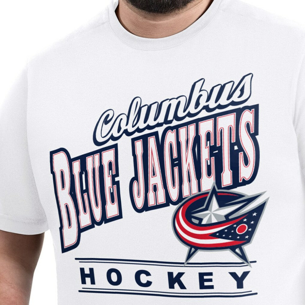 Columbus Blue Jackets G-III Sports by Carl Banks Adaptive Headliner T-Shirt - White - NHL