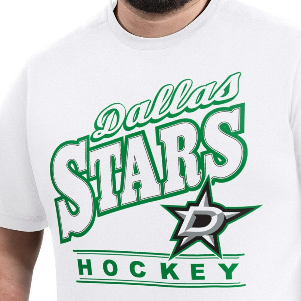 Dallas Stars G-III Sports by Carl Banks Adaptive Headliner T-Shirt - White - NHL
