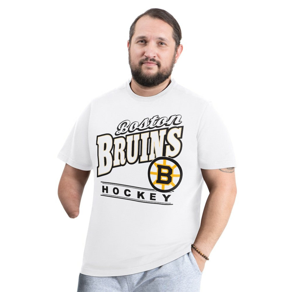 Boston Bruins G-III Sports by Carl Banks Adaptive Headliner T-Shirt - White - NHL