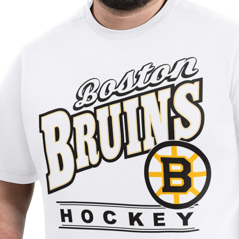 Boston Bruins G-III Sports by Carl Banks Adaptive Headliner T-Shirt - White - NHL