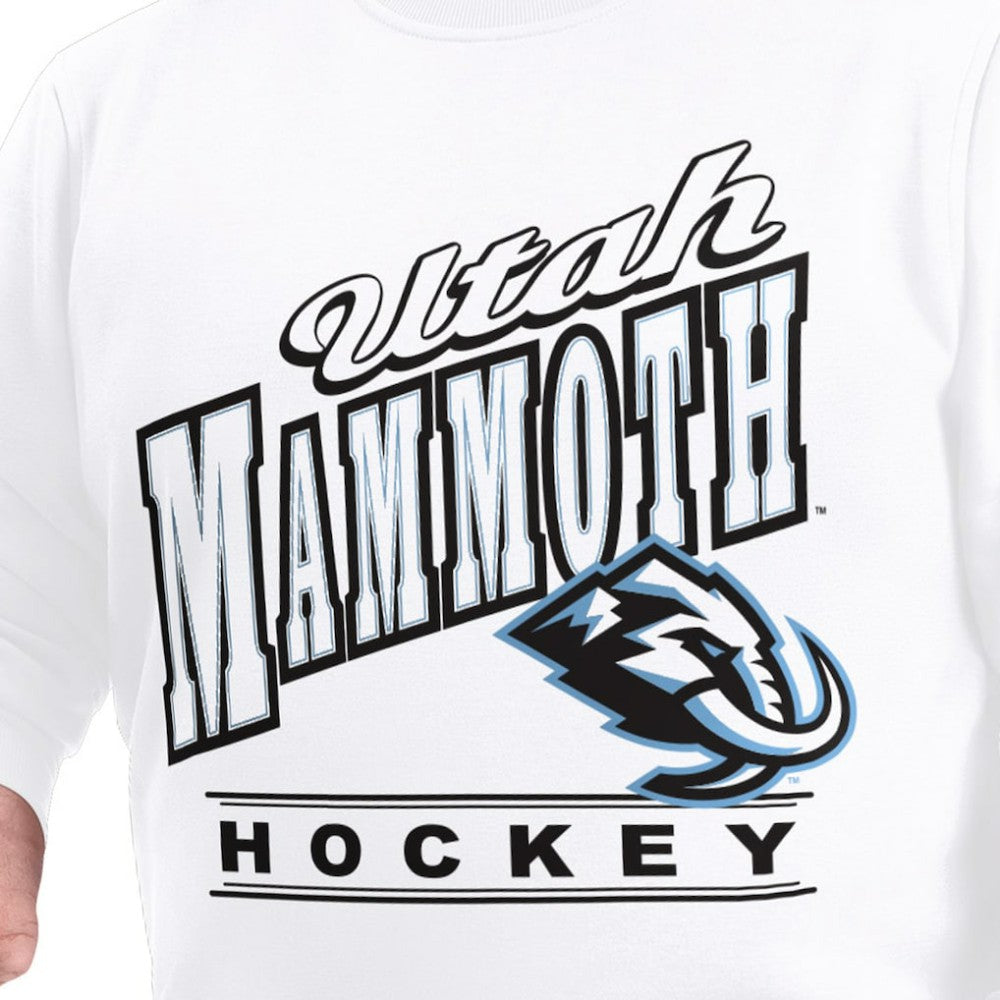 Utah Mammoth G-III Sports by Carl Banks Adaptive Headliner Fleece Sweatshirt - White - NHL