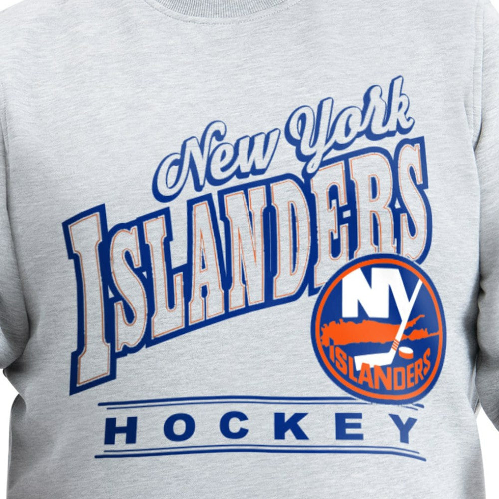 New York Islanders G-III Sports by Carl Banks Adaptive Headliner Fleece Sweatshirt - Gray - NHL