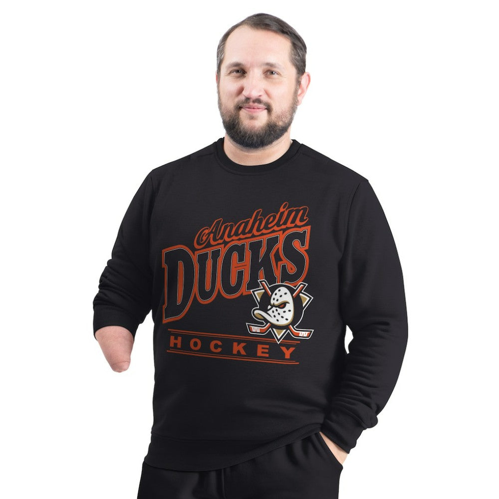 Anaheim Ducks G-III Sports by Carl Banks Adaptive Headliner Fleece Sweatshirt - Black - NHL