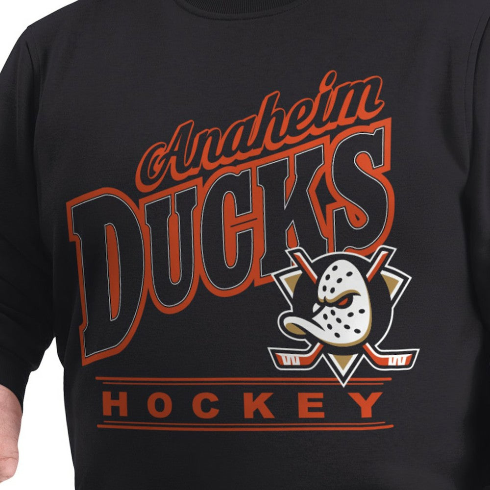 Anaheim Ducks G-III Sports by Carl Banks Adaptive Headliner Fleece Sweatshirt - Black - NHL