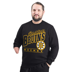 Boston Bruins G-III Sports by Carl Banks Adaptive Headliner Fleece Sweatshirt - Black - NHL