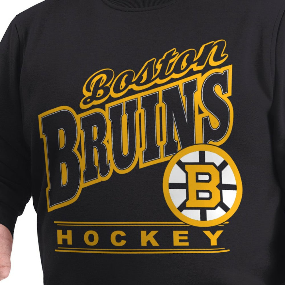 Boston Bruins G-III Sports by Carl Banks Adaptive Headliner Fleece Sweatshirt - Black - NHL