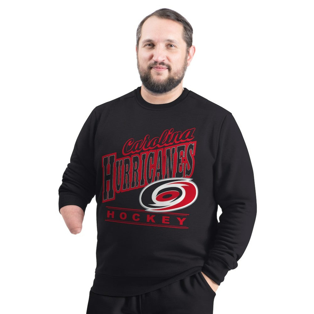 Carolina Hurricanes G-III Sports by Carl Banks Adaptive Headliner Fleece Sweatshirt - Black - NHL