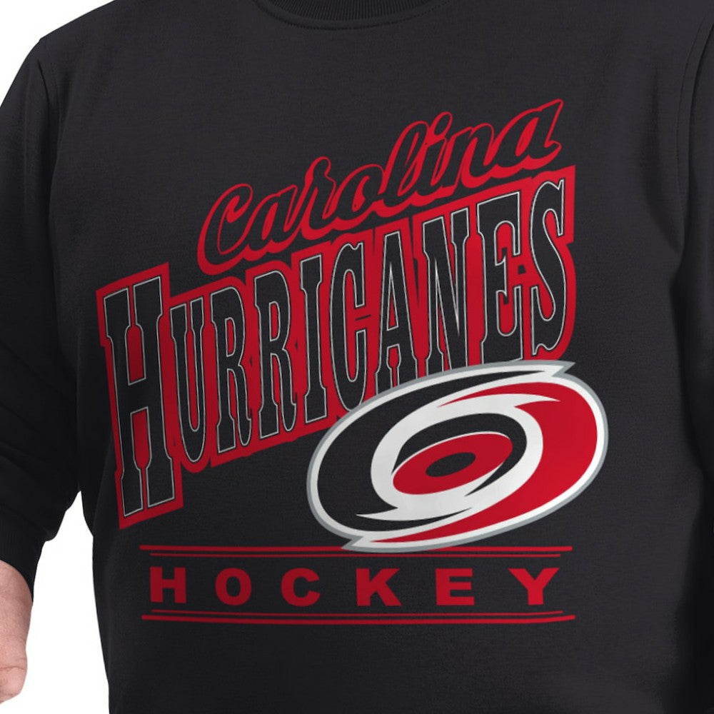 Carolina Hurricanes G-III Sports by Carl Banks Adaptive Headliner Fleece Sweatshirt - Black - NHL