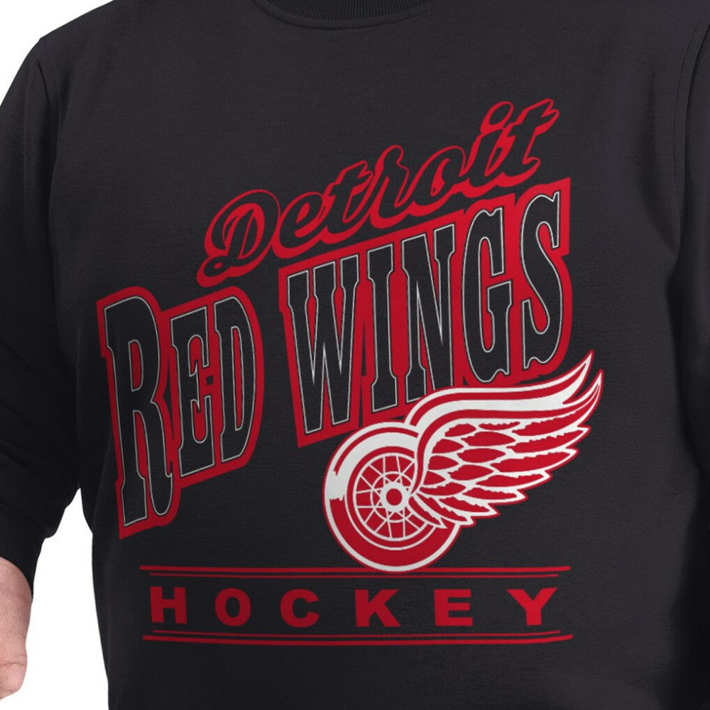 Detroit Red Wings G-III Sports by Carl Banks Adaptive Headliner Fleece Sweatshirt - Black - NHL