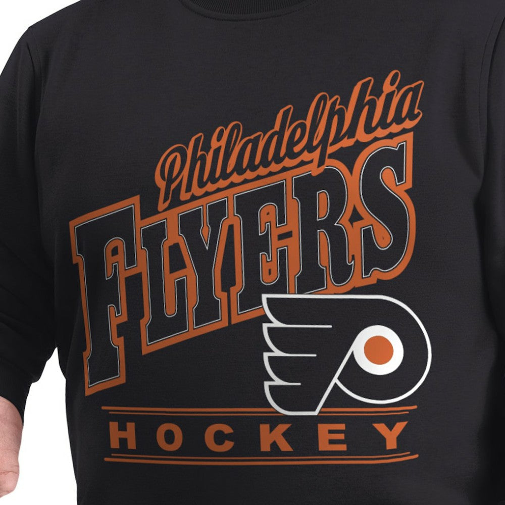Philadelphia Flyers G-III Sports by Carl Banks Adaptive Headliner Fleece Sweatshirt - Black - NHL