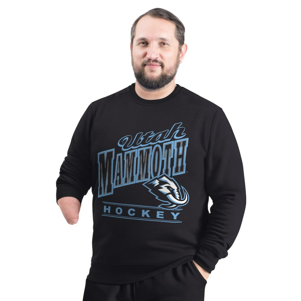 Utah Mammoth G-III Sports by Carl Banks Adaptive Headliner Fleece Sweatshirt - Black - NHL