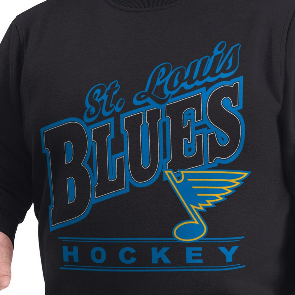 St. Louis Blues G-III Sports by Carl Banks Adaptive Headliner Fleece Sweatshirt - Black - NHL