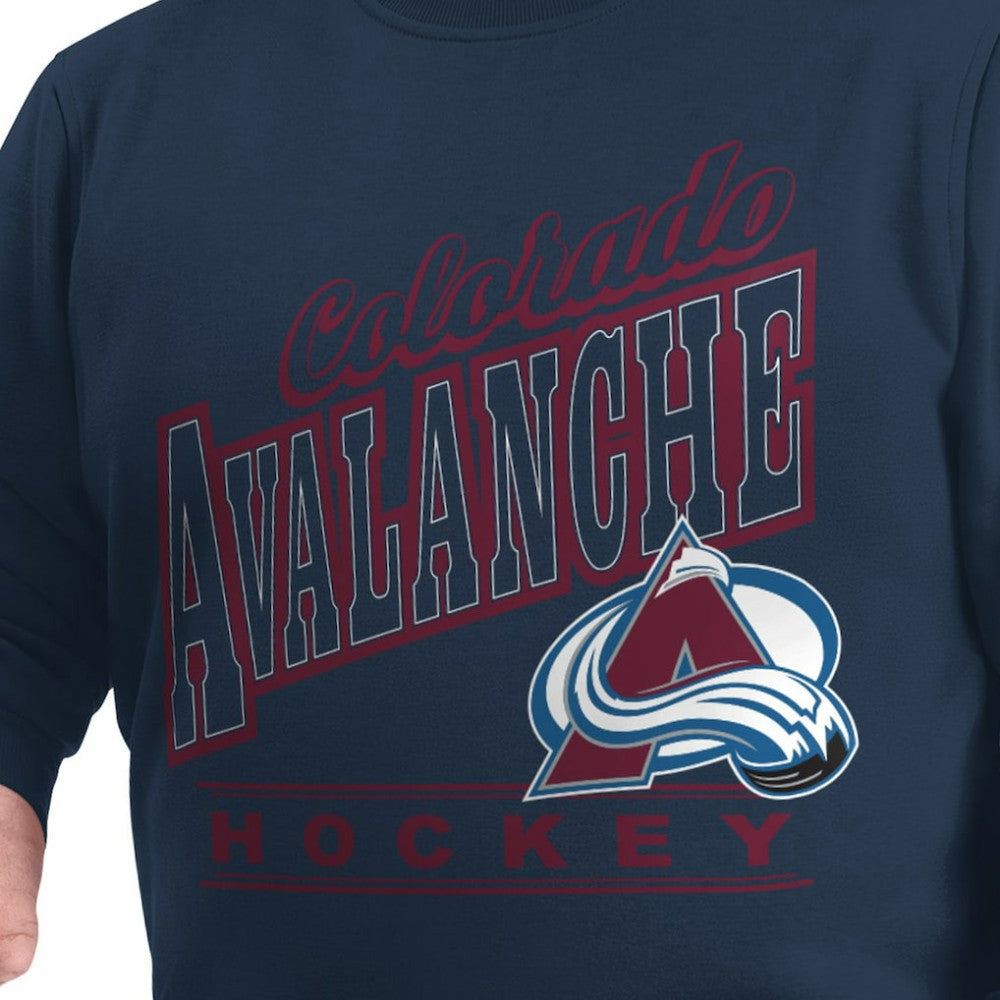 Colorado Avalanche G-III Sports by Carl Banks Adaptive Headliner Fleece Sweatshirt - Navy - NHL