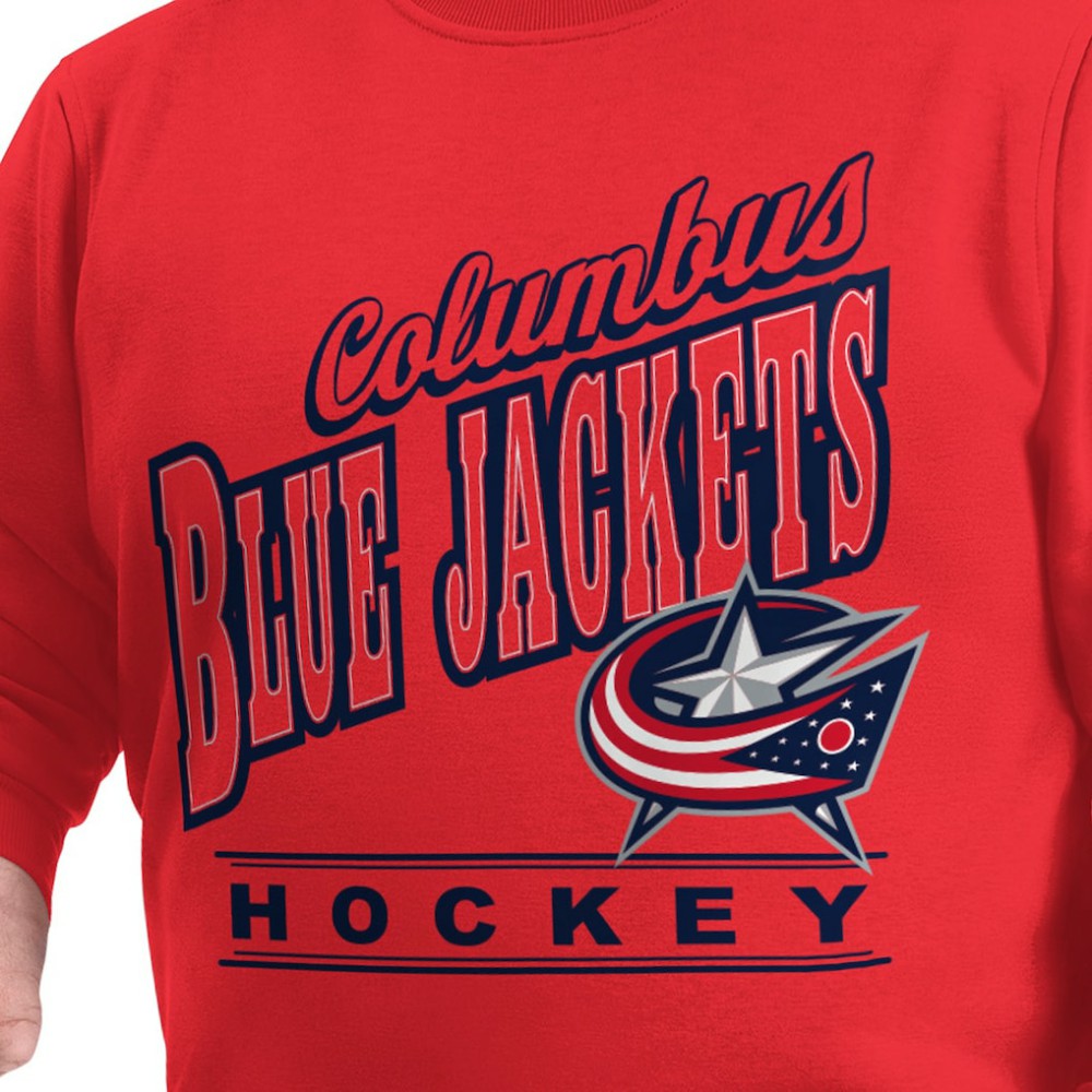 Columbus Blue Jackets G-III Sports by Carl Banks Adaptive Headliner Fleece Sweatshirt - Red - NHL