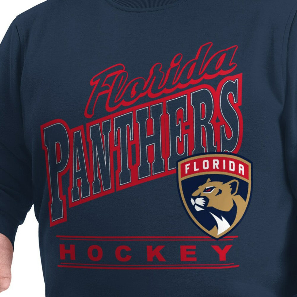 Florida Panthers G-III Sports by Carl Banks Adaptive Headliner Fleece Sweatshirt - Navy - NHL