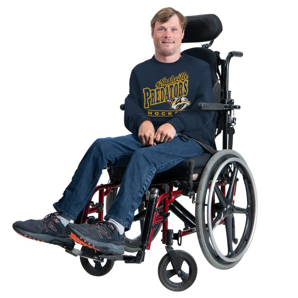 Nashville Predators G-III Sports by Carl Banks Adaptive Headliner Fleece Sweatshirt - Navy - NHL