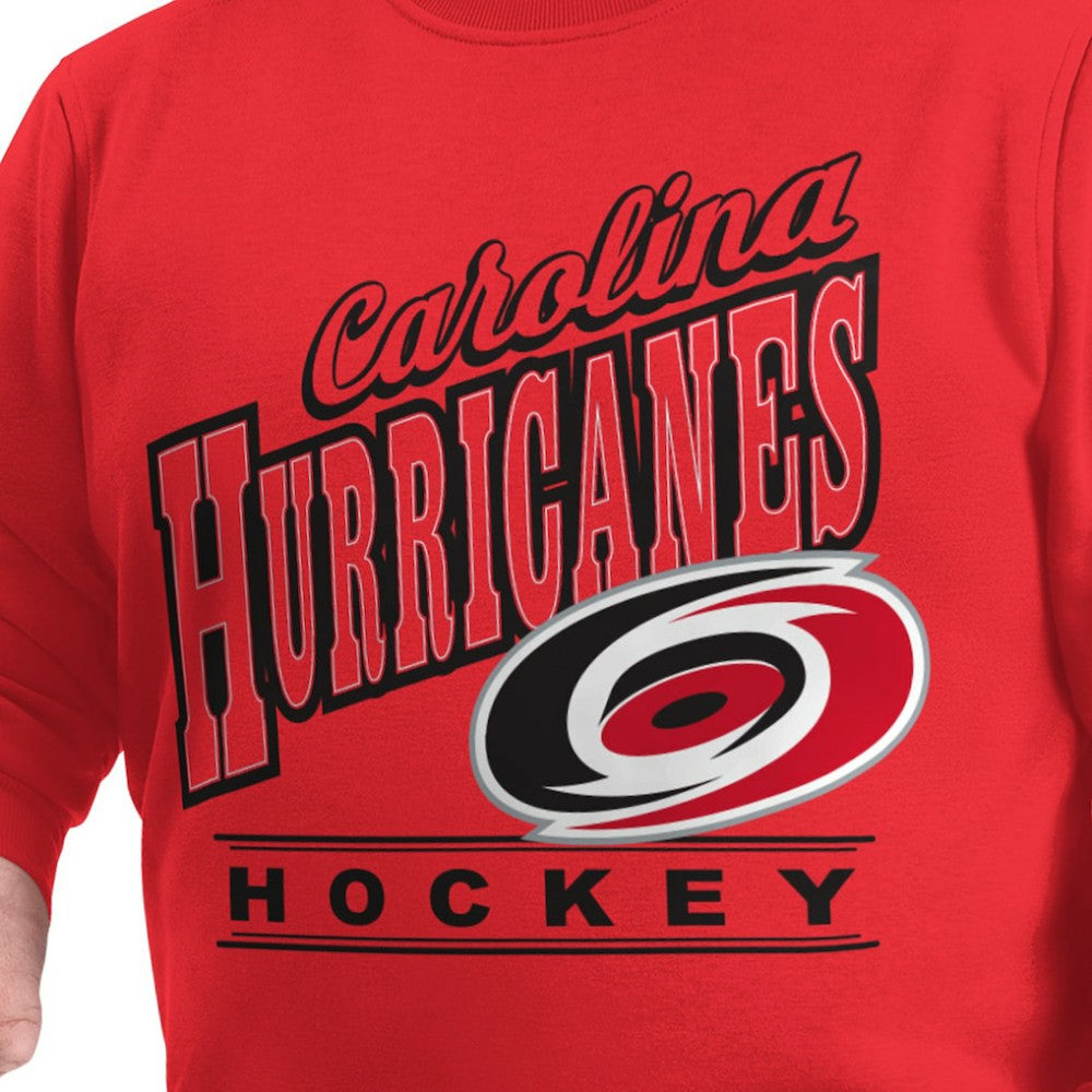 Carolina Hurricanes G-III Sports by Carl Banks Adaptive Headliner Fleece Sweatshirt - Red - NHL