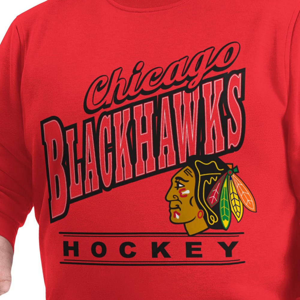 Chicago Blackhawks G-III Sports by Carl Banks Adaptive Headliner Fleece Sweatshirt - Red - NHL