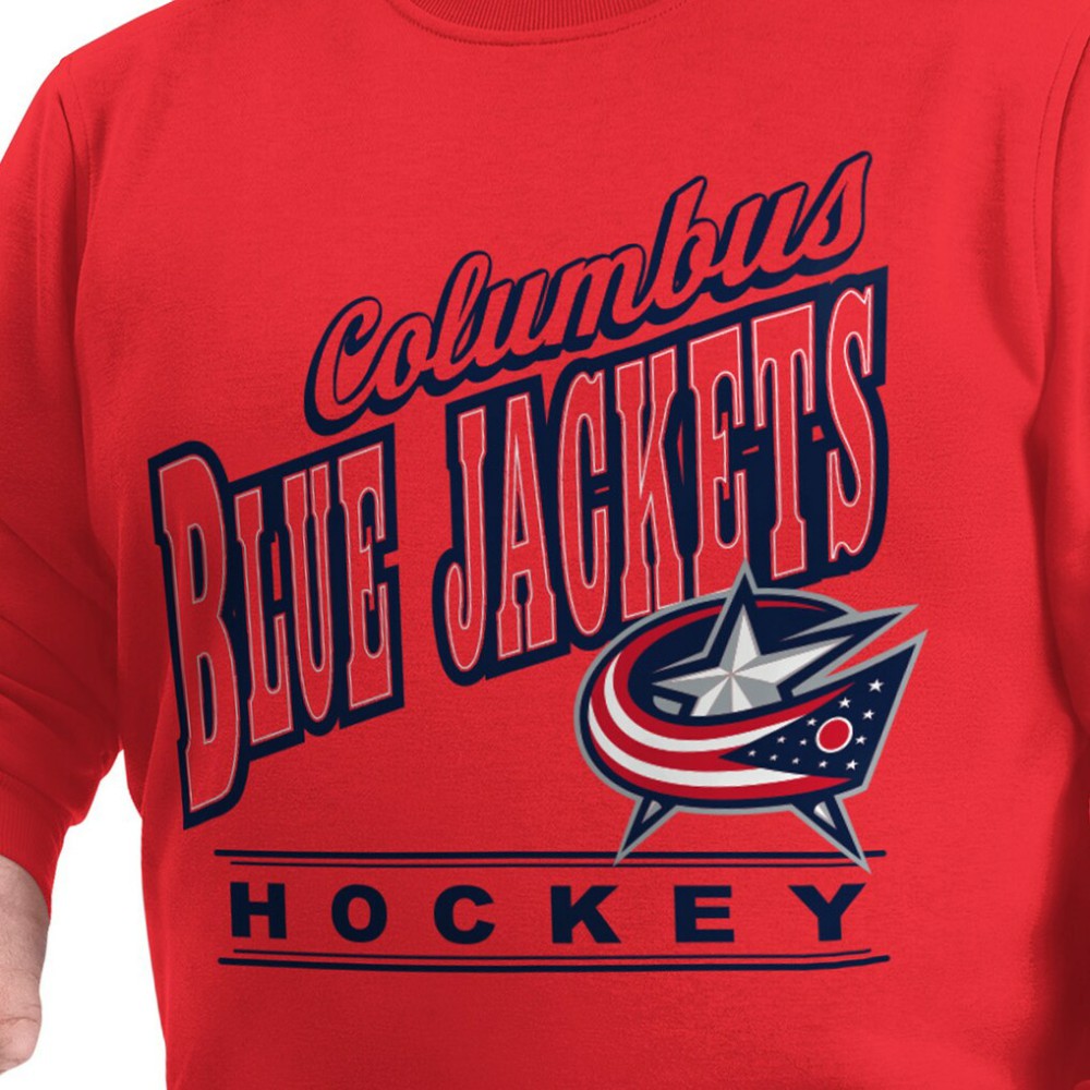 Columbus Blue Jackets G-III Sports by Carl Banks Adaptive Headliner Fleece Sweatshirt - Red - NHL
