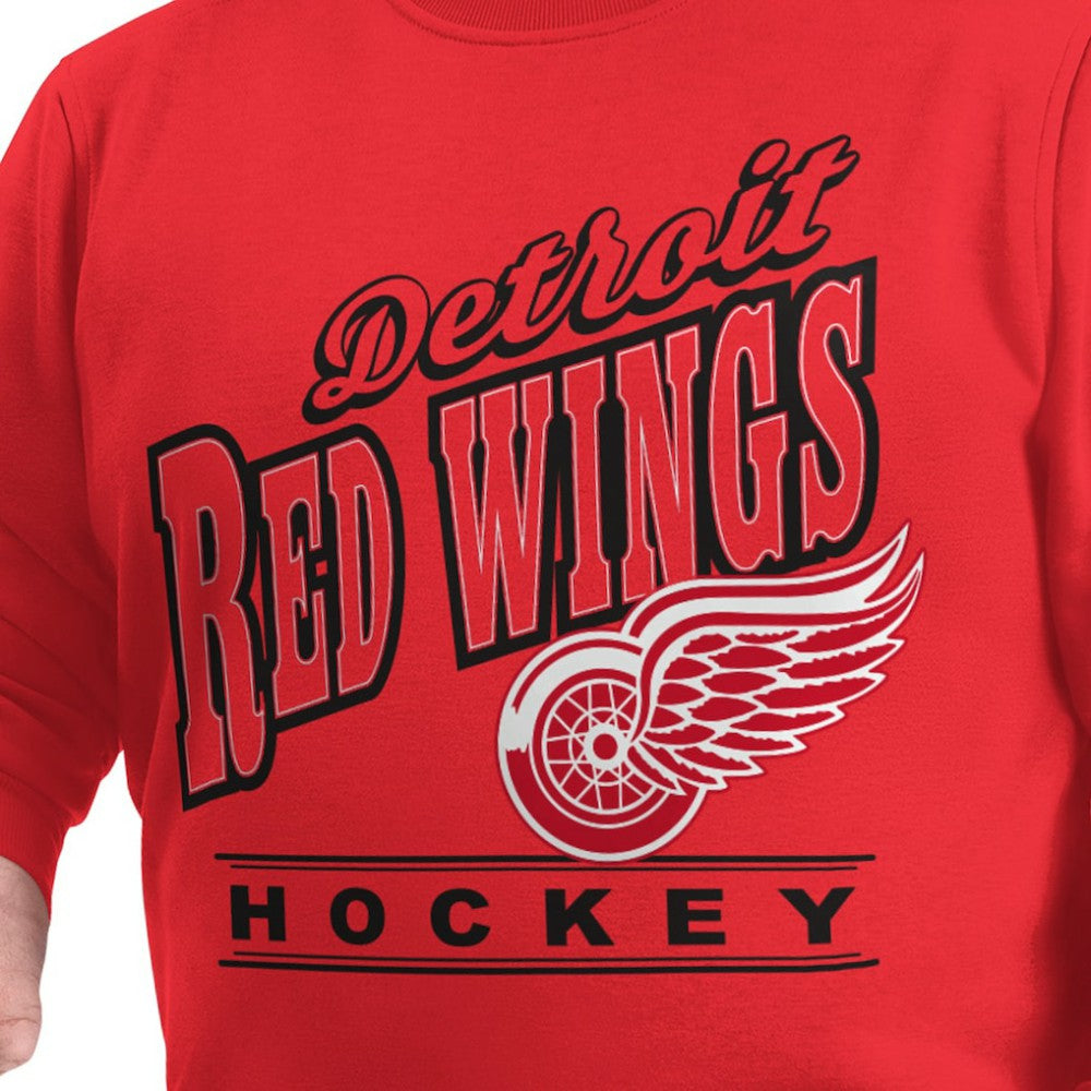 Detroit Red Wings G-III Sports by Carl Banks Adaptive Headliner Fleece Sweatshirt - Red - NHL