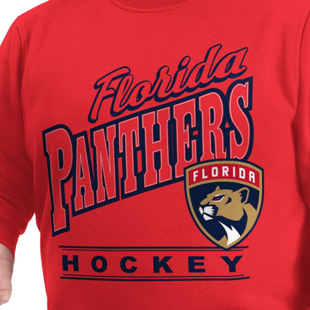 Florida Panthers G-III Sports by Carl Banks Adaptive Headliner Fleece Sweatshirt - Red - NHL