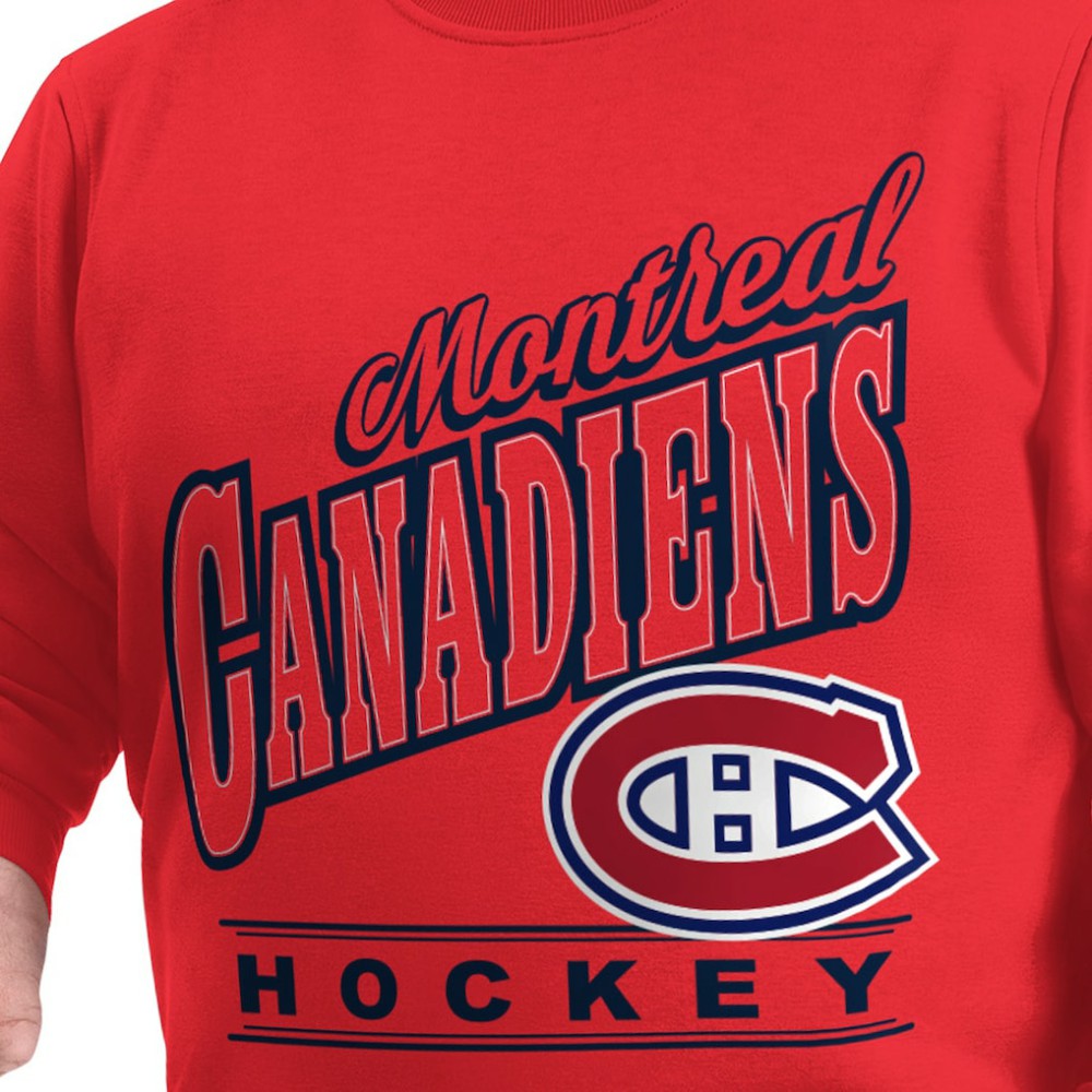 Montreal Canadiens G-III Sports by Carl Banks Adaptive Headliner Fleece Sweatshirt - Red - NHL