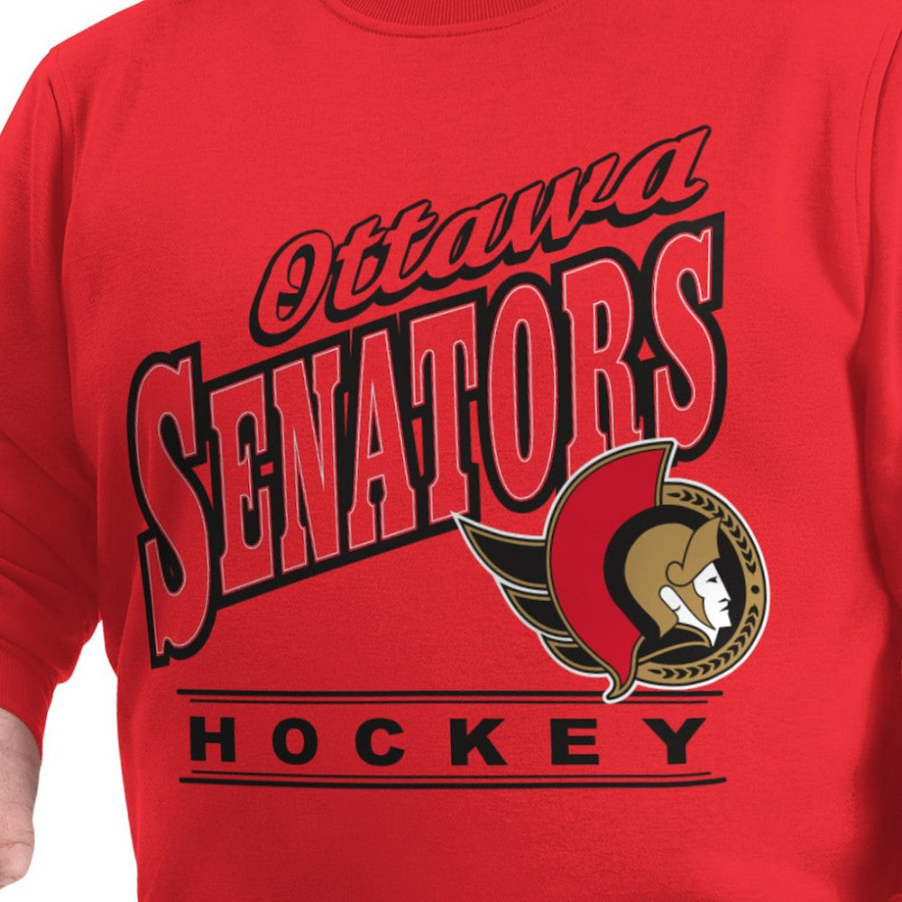 Ottawa Senators G-III Sports by Carl Banks Adaptive Headliner Fleece Sweatshirt - Red - NHL