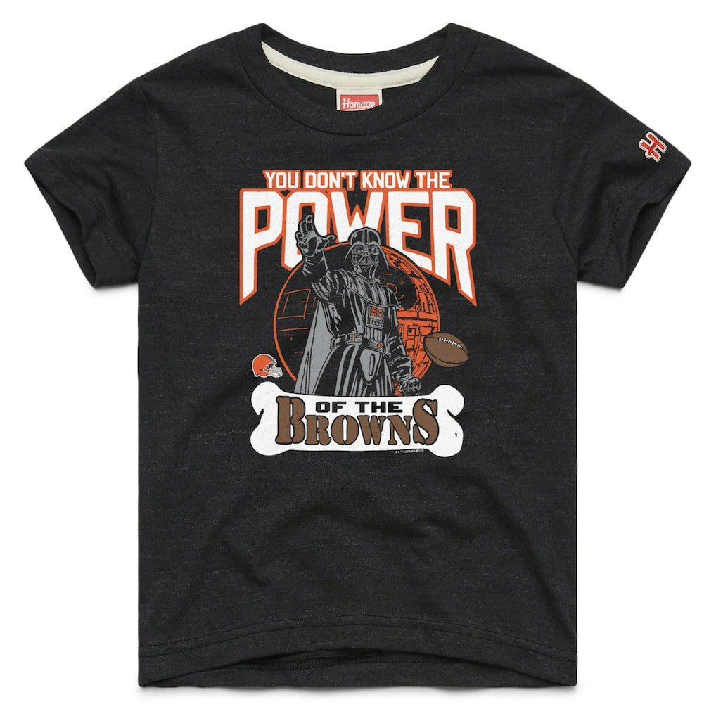 Cleveland Browns Homage Youth Star Wars x NFL Tri-Blend T-Shirt Black | NFL