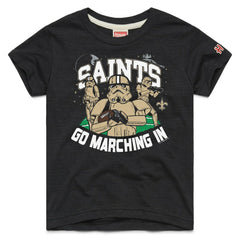 New Orleans Saints Homage Youth Star Wars x NFL Tri-Blend T-Shirt Black | NFL