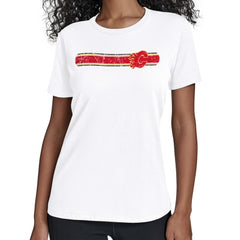 Calgary Flames Starter Women's Team Stripe T-Shirt - White - NHL