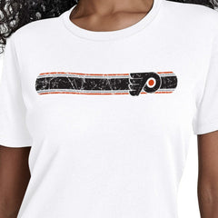Philadelphia Flyers Starter Women's Team Stripe T-Shirt - White - NHL