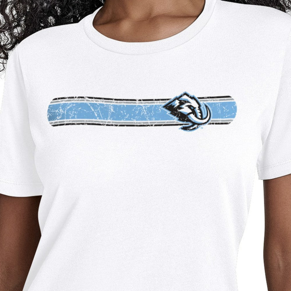 Utah Mammoth Starter Women's Team Stripe T-Shirt - White - NHL