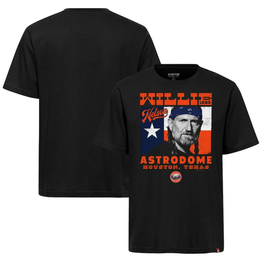 Houston Astros x Willie Nelson Sportiqe Unisex Astrodome Tri-Blend T-Shirt - MLB