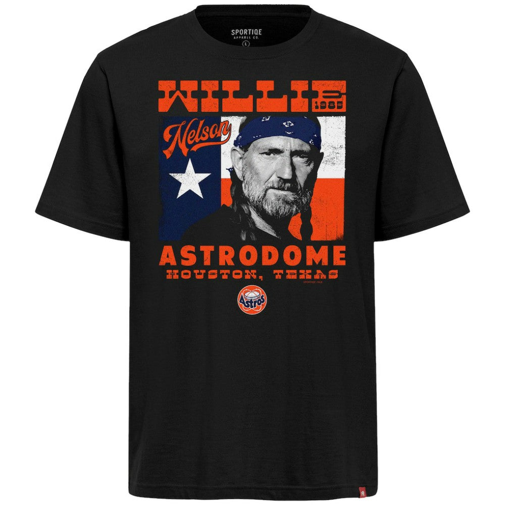 Houston Astros x Willie Nelson Sportiqe Unisex Astrodome Tri-Blend T-Shirt - MLB