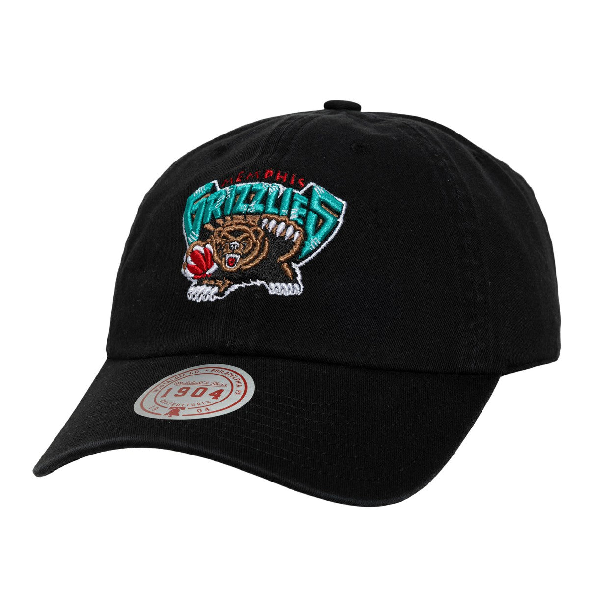 Memphis Grizzlies Hardwood Classics 1904 Adjustable Hat Black - NBA