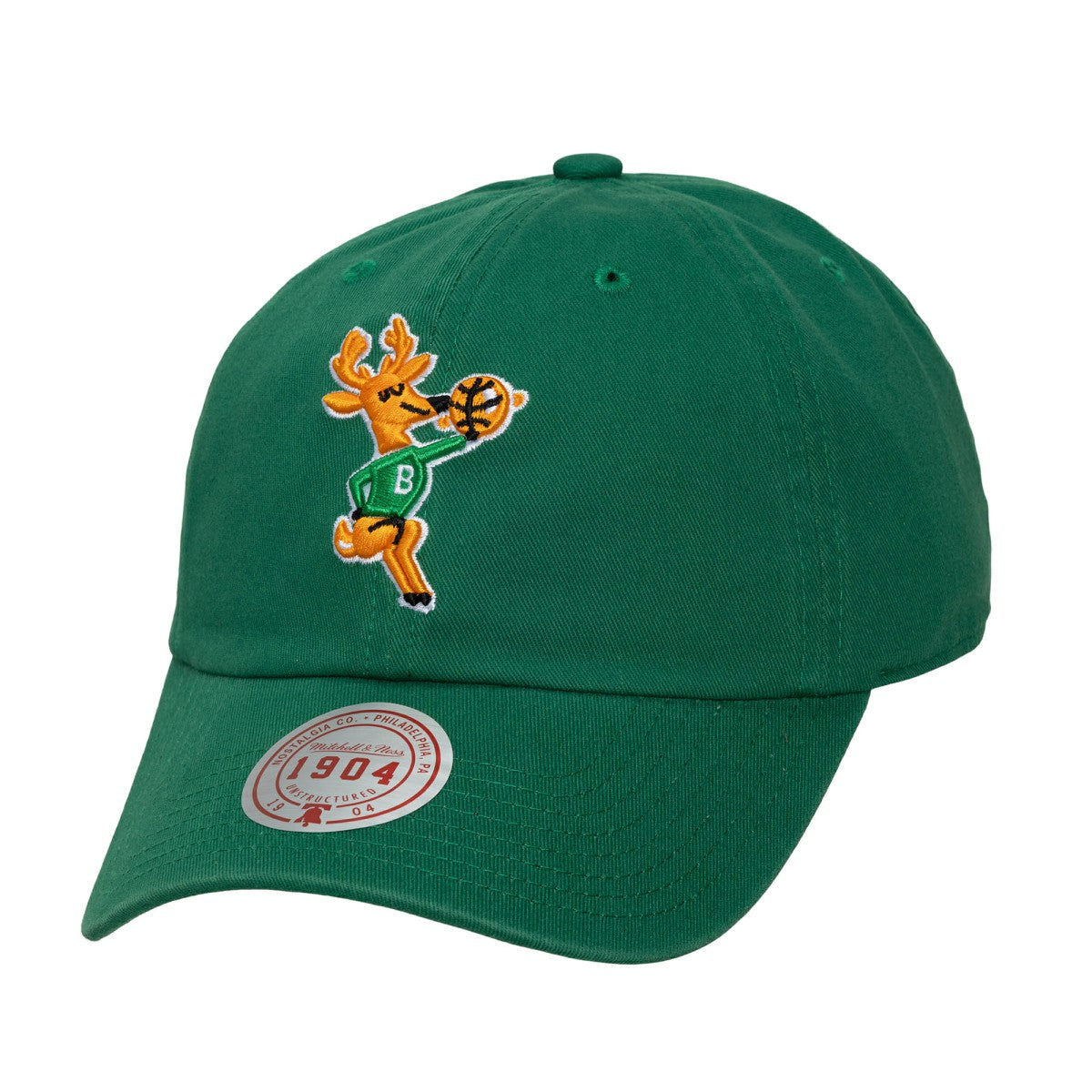 Milwaukee Bucks Hardwood Classics 1904 Adjustable Hat Hunter Green - NBA