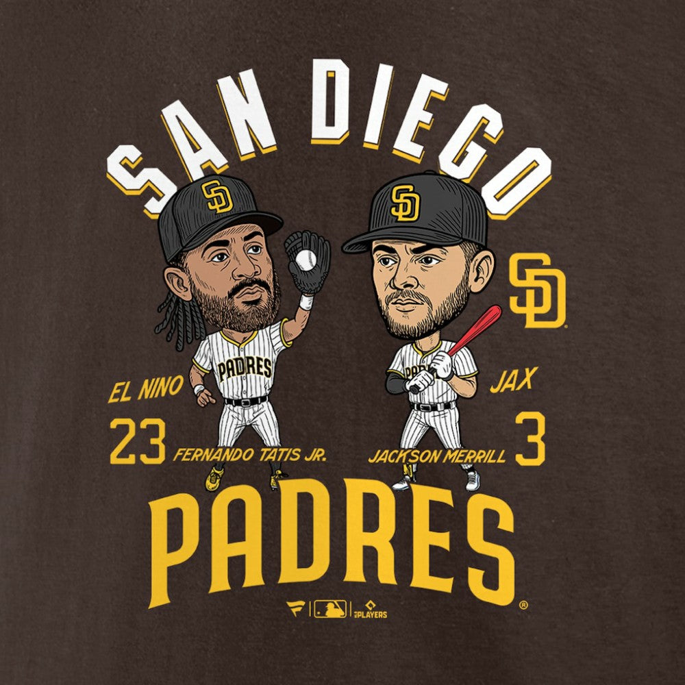 Fernando Tatis Jr. & Jackson Merrill San Diego Padres Player Duo T-Shirt - MLB