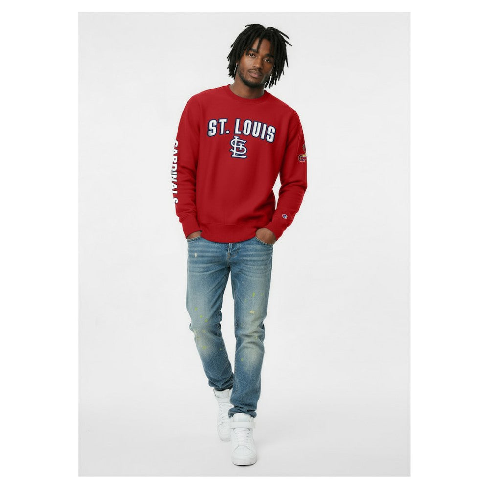 St. Louis Cardinals Champion Reverse Weave Chenille Sweatshirt - MLB